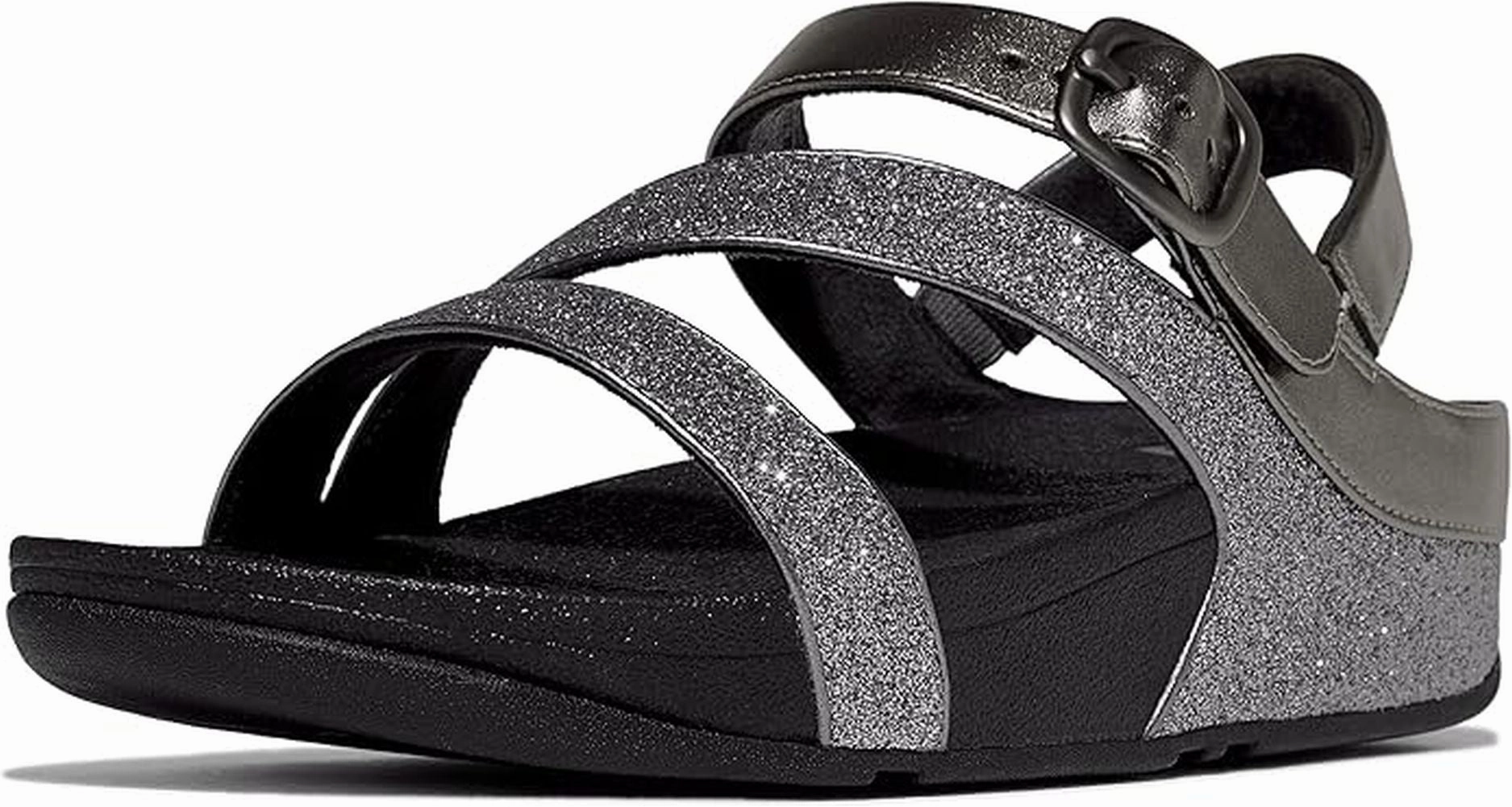 Comfy Open-toe Shoes Summer Vibes FitFlop Women's Skinny li Glitterdust Z-Strap Sandals