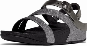 Rubber Outsole FitFlop Women's Skinny li Glitterdust Z-Strap Sandals