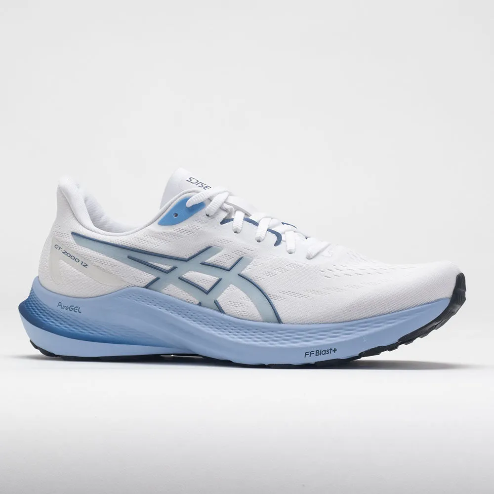 ASICS GT-2000 12 Men's  White/Storm Blue tempo running shoe potential