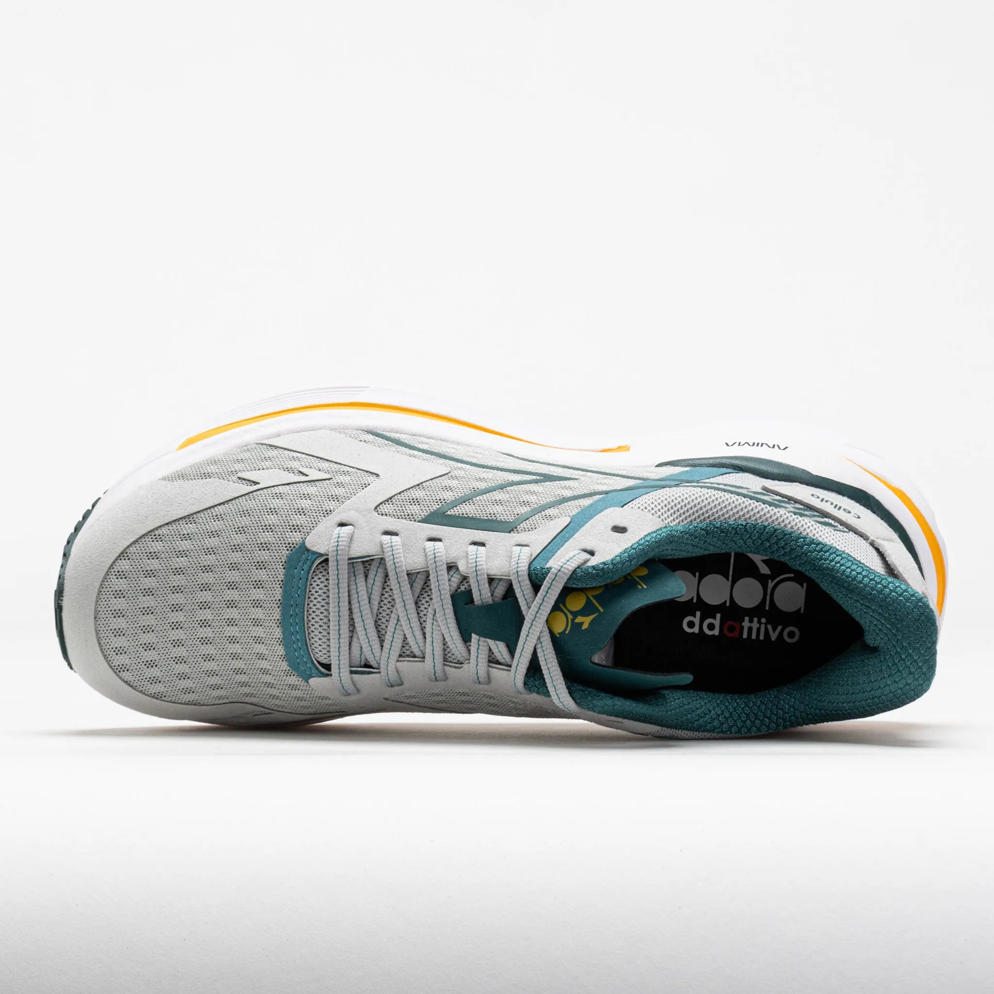 relay running shoe suitability jogging shoe add - ons Diadora Cellula Men's  Silver/Mediterranea