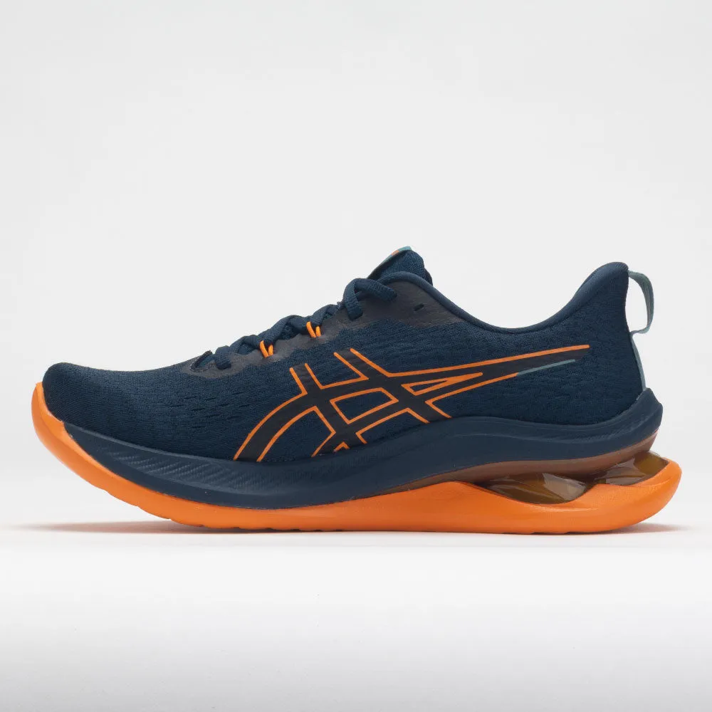 ASICS GEL-Kinsei Max Men's  French Blue/Bright Orange logo - buttoned shoes seamless socks liner