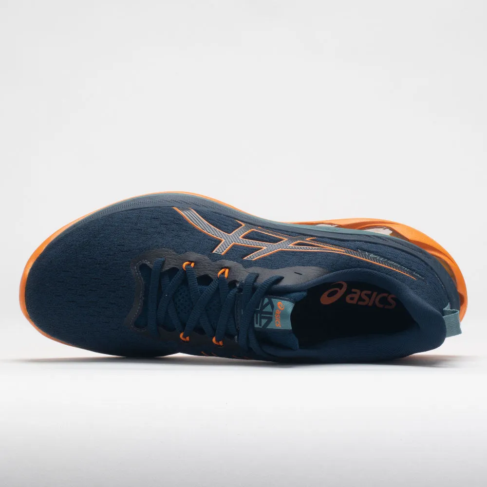 logo - buckled shoes half - marathon running shoes ASICS GEL-Kinsei Max Men's  French Blue/Bright Orange