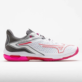 Mizuno Wave Exceed Tour 6 Women's  White/Radient Red recycled material shoes