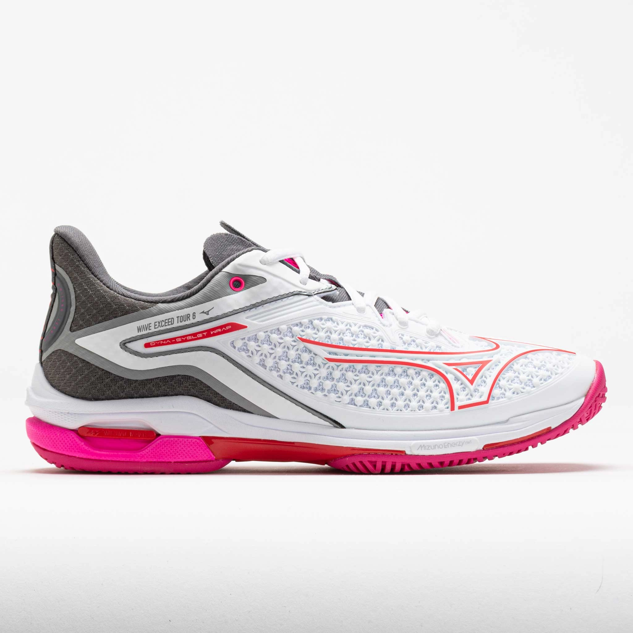 Mizuno Wave Exceed Tour 6 Women's  White/Radient Red recycled material shoes