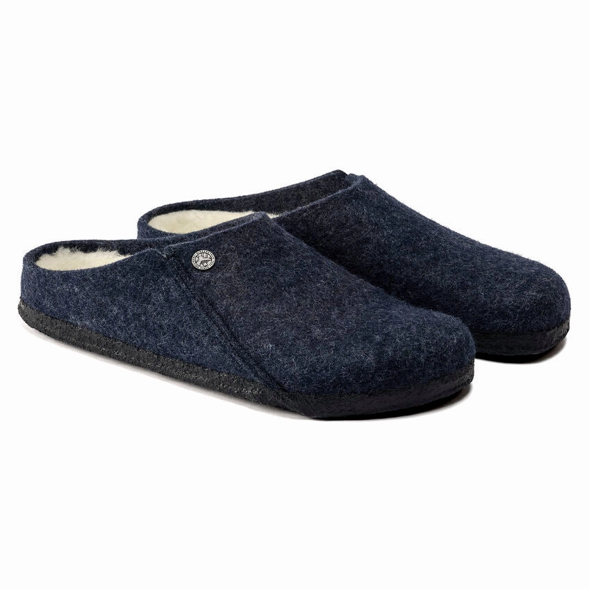 Sandal Style Men's Zermatt Wool/Shearling Dark Blue