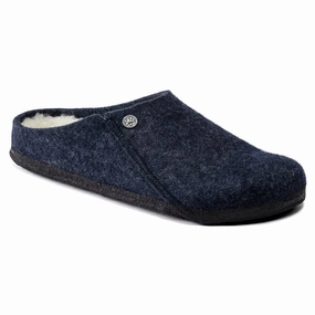 Walking Lifestyle Shoes Outdoor Slides Men's Zermatt Wool/Shearling Dark Blue