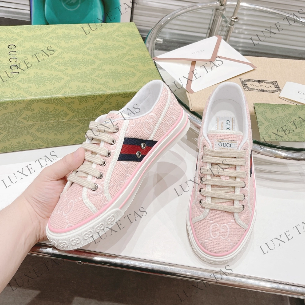 well made fresh feel Light Pink GG Tennis 1977 Sneaker Designer Sneakers for Women