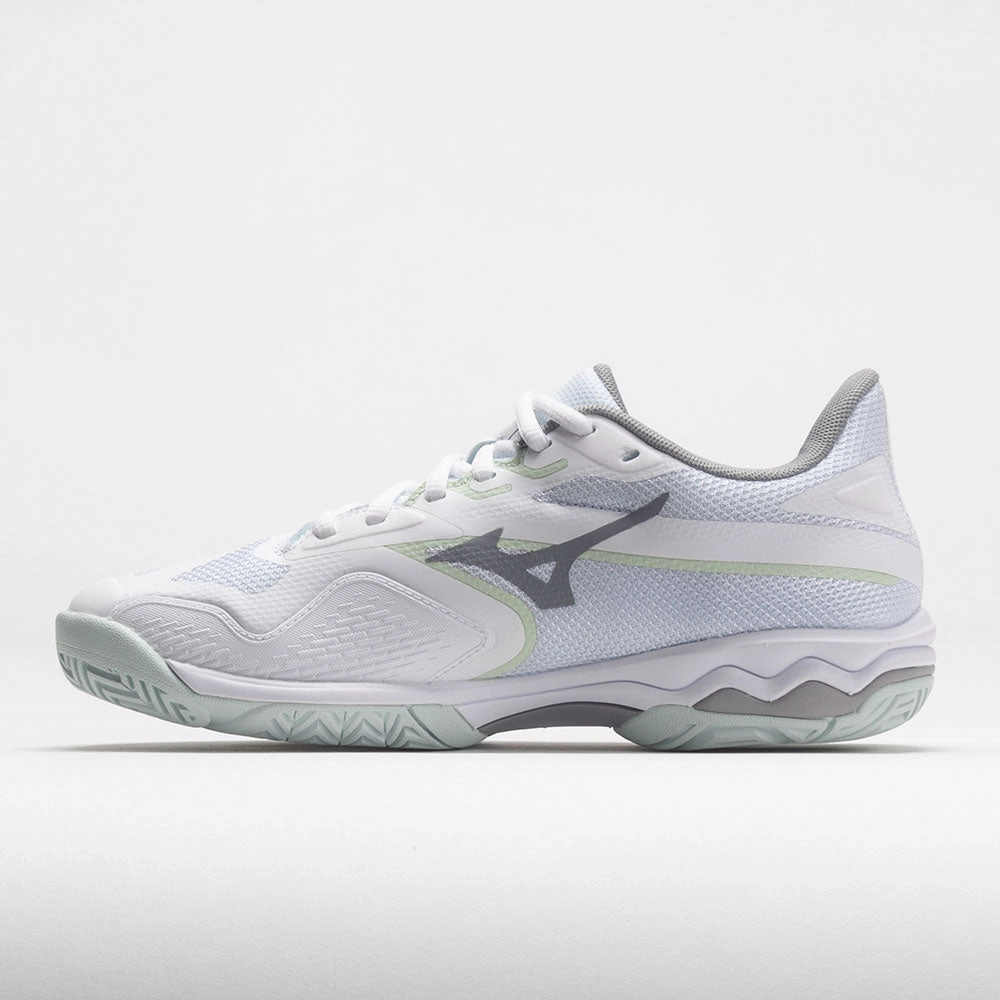 running in mountains Mizuno Wave Exceed Light 2 AC Women's  White/Metallic Grey