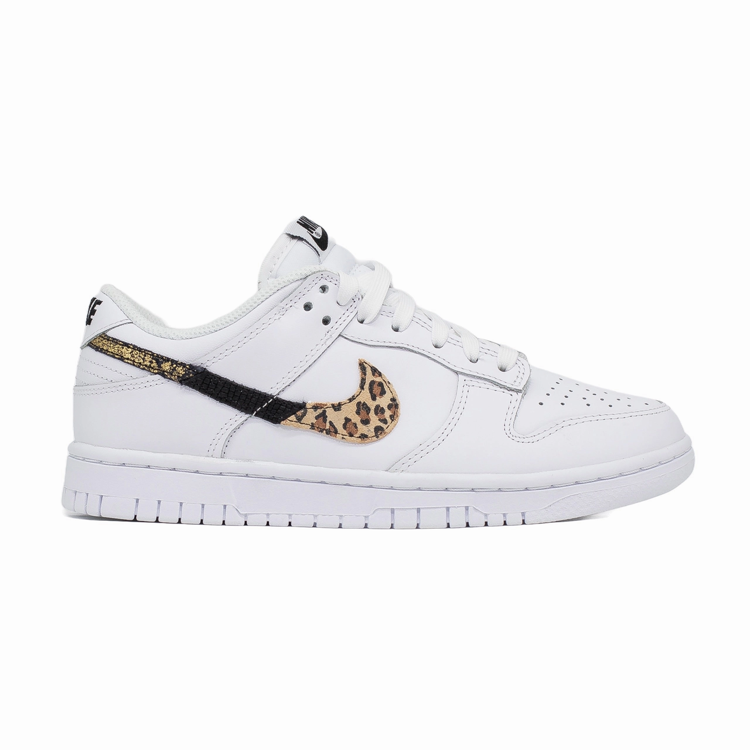 Women's Nike Dunk Low, SE Primal White Sustainable Stitching Handcrafted Stitching