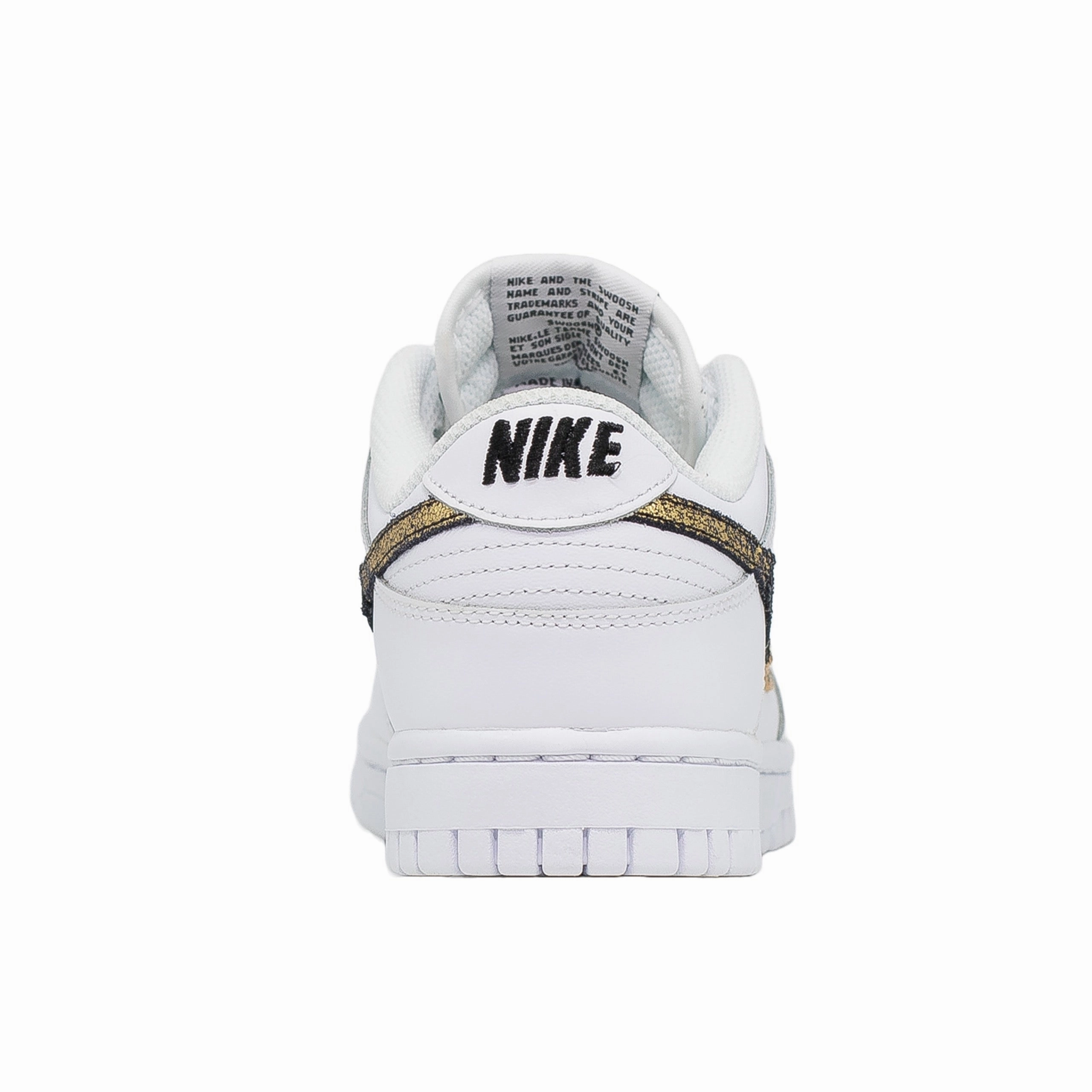 Women's Nike Dunk Low, SE Primal White Quick Lace Toggle Padded Ankle Support