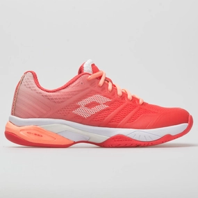 running in fun runs shoes Lotto Mirage 300 II Speed Women's  Red Fluo/All White/Vivid Rose
