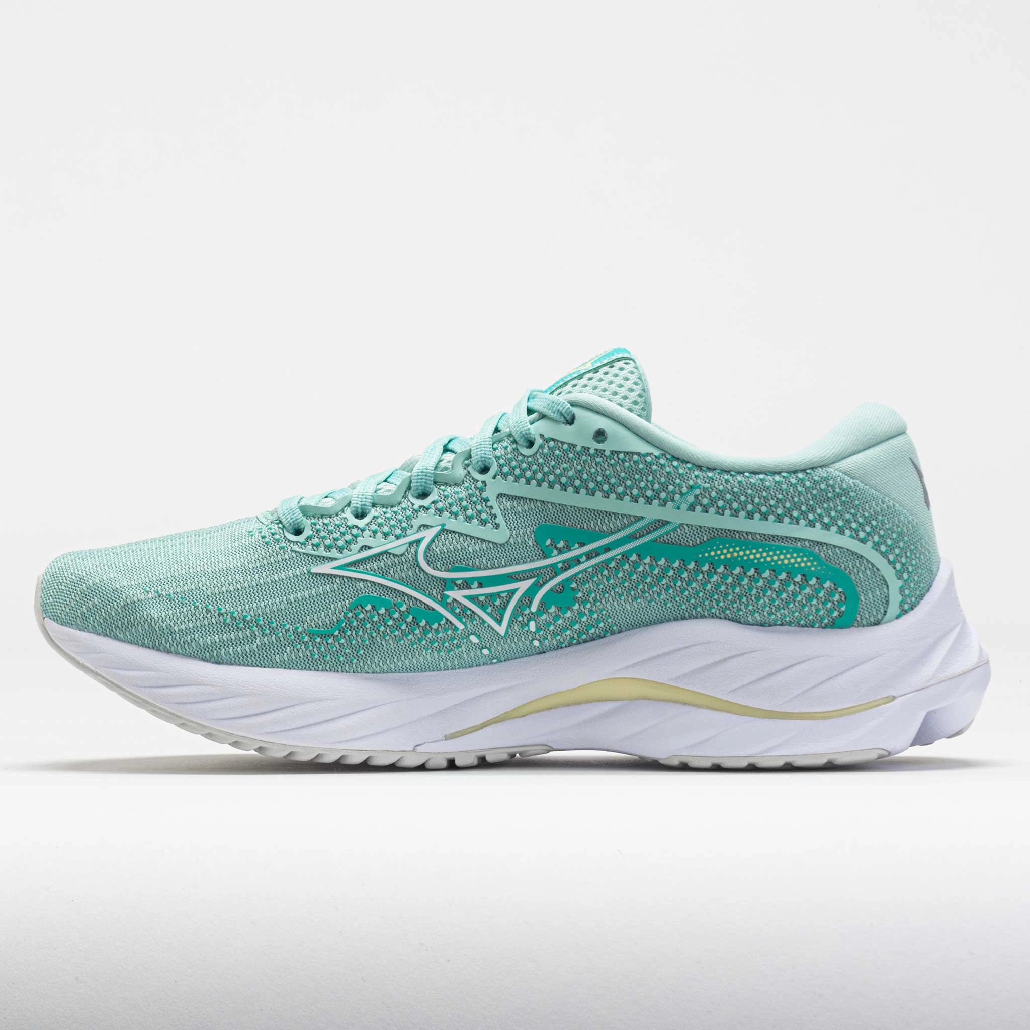 Mizuno Wave Rider 27 Women's  Eggshell Blue/White wide - toe box shoes unparalleled - running
