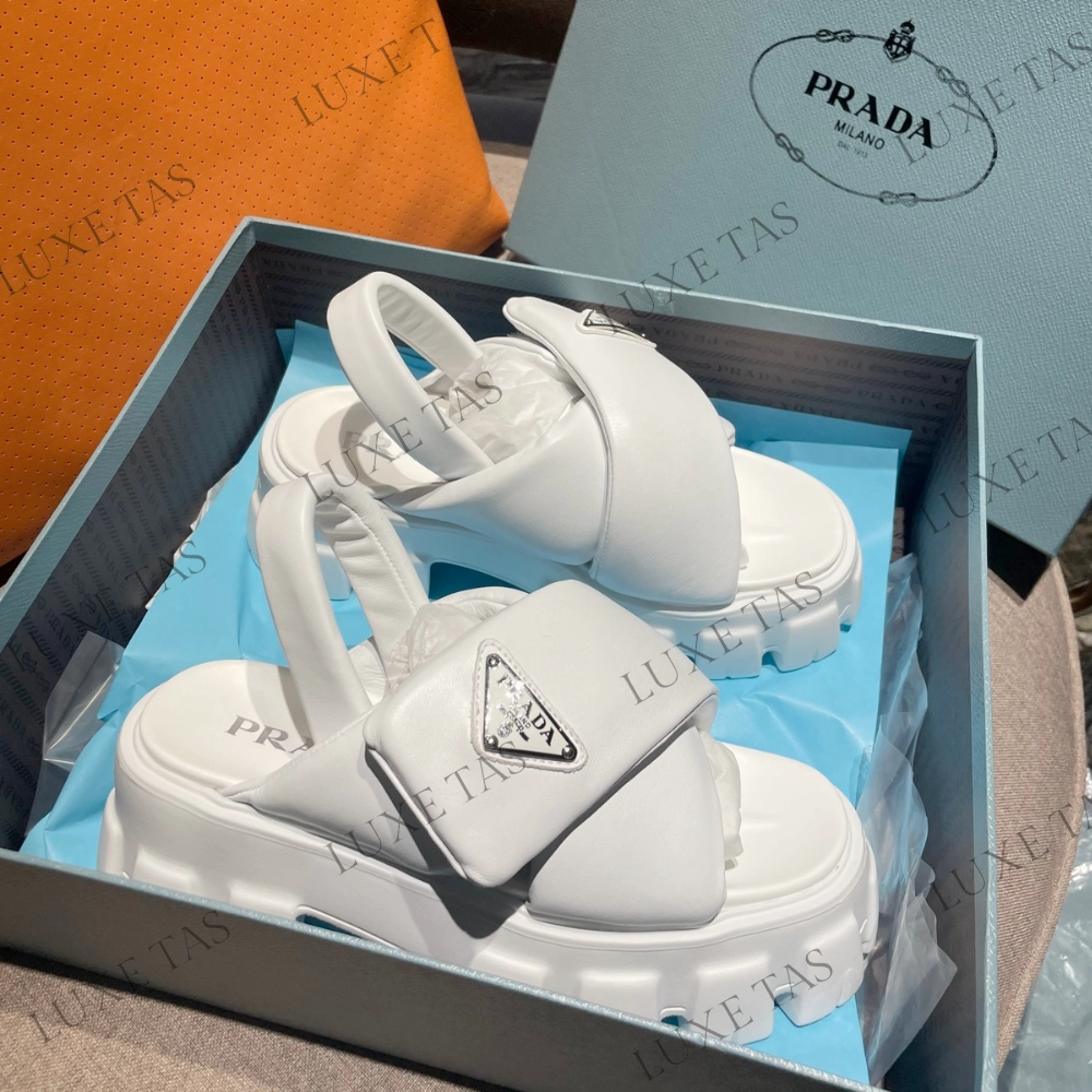 Quick Dry Shoes Animal Print Monolith Padded Nappa Leather Sandals - Designer Slides & Sandals for Women