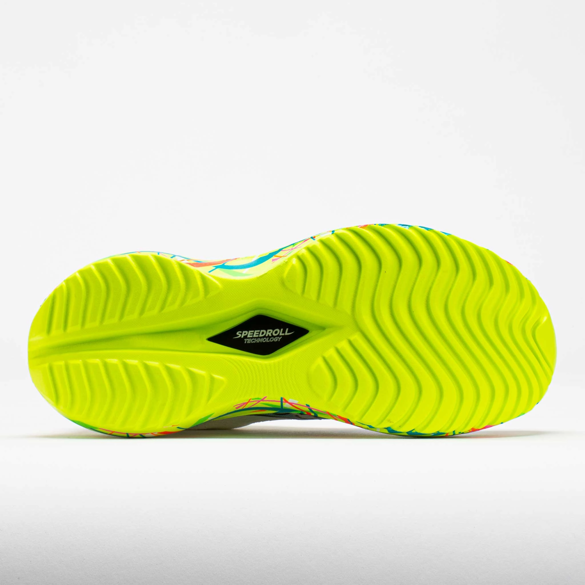 user - centric running in an overpass area shoes Saucony Kinvara Pro Men's  White/Citron