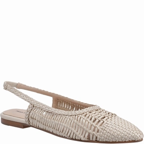 Subtle Texture Cool Texture Hush Puppies Dalia Woven Slingback Ballerinas