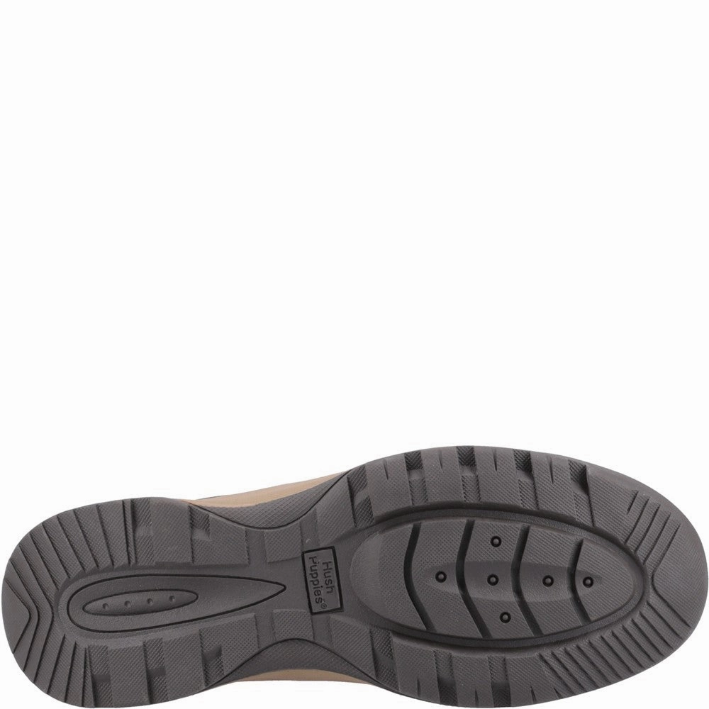 Hush Puppies Vinson Lace Wide Fit Shoes Gold Shine