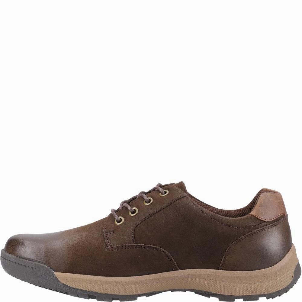 Hush Puppies Vinson Lace Wide Fit Shoes Canvas Construction