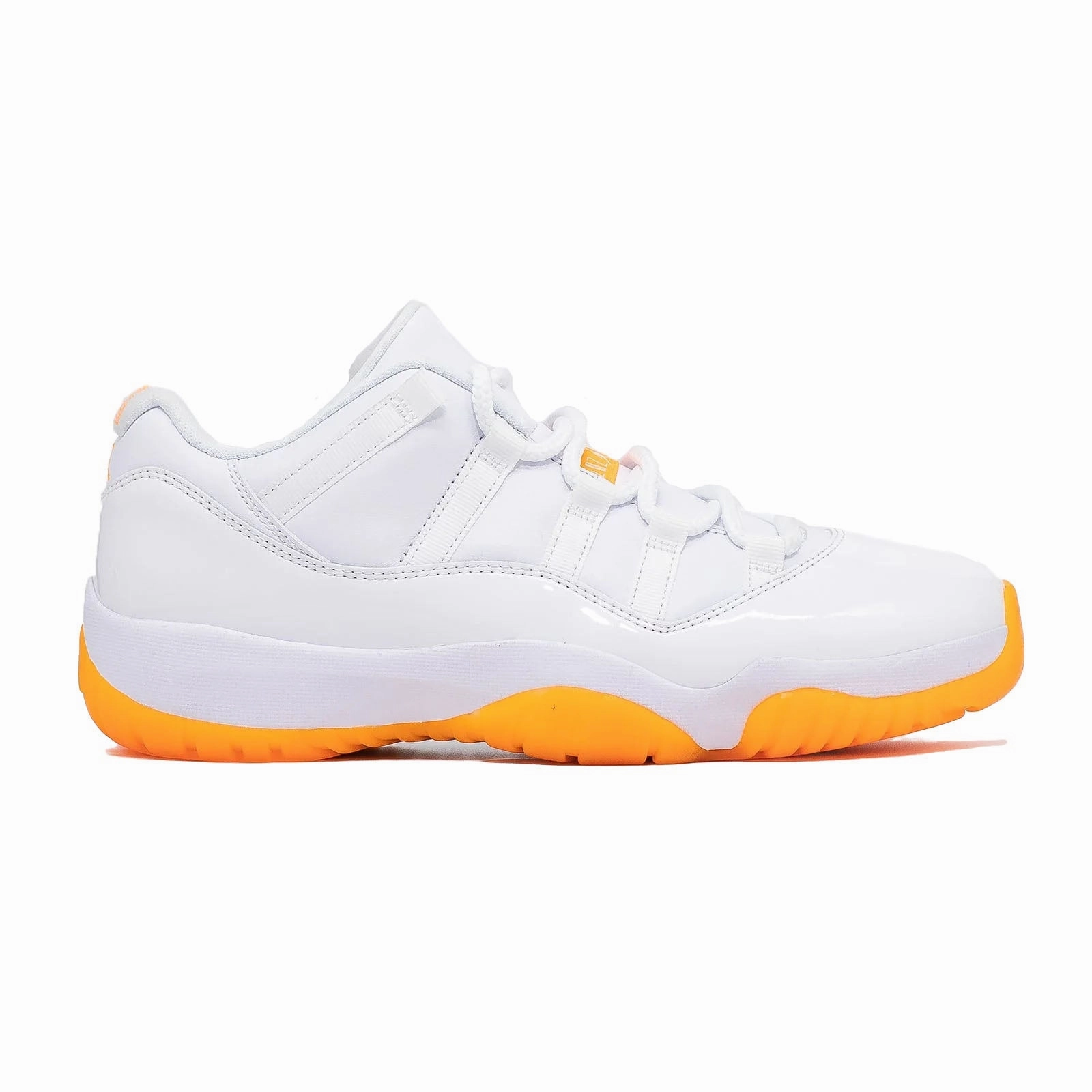 race - day reinforced - toe shoes Women's Air Jordan 11 Low, Bright Citrus (2021)