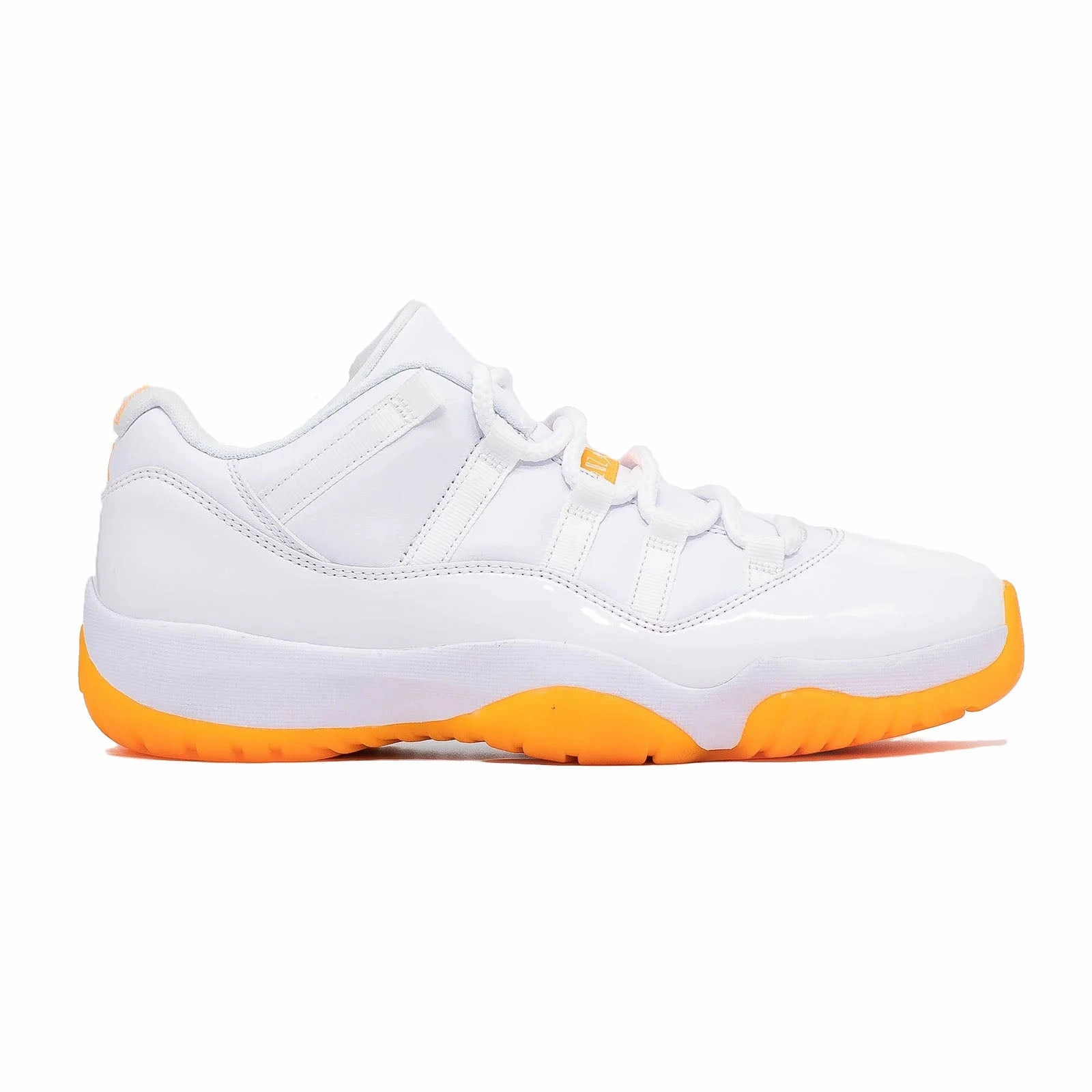 running watches road racer shoes Women's Air Jordan 11 Low, Bright Citrus (2021)