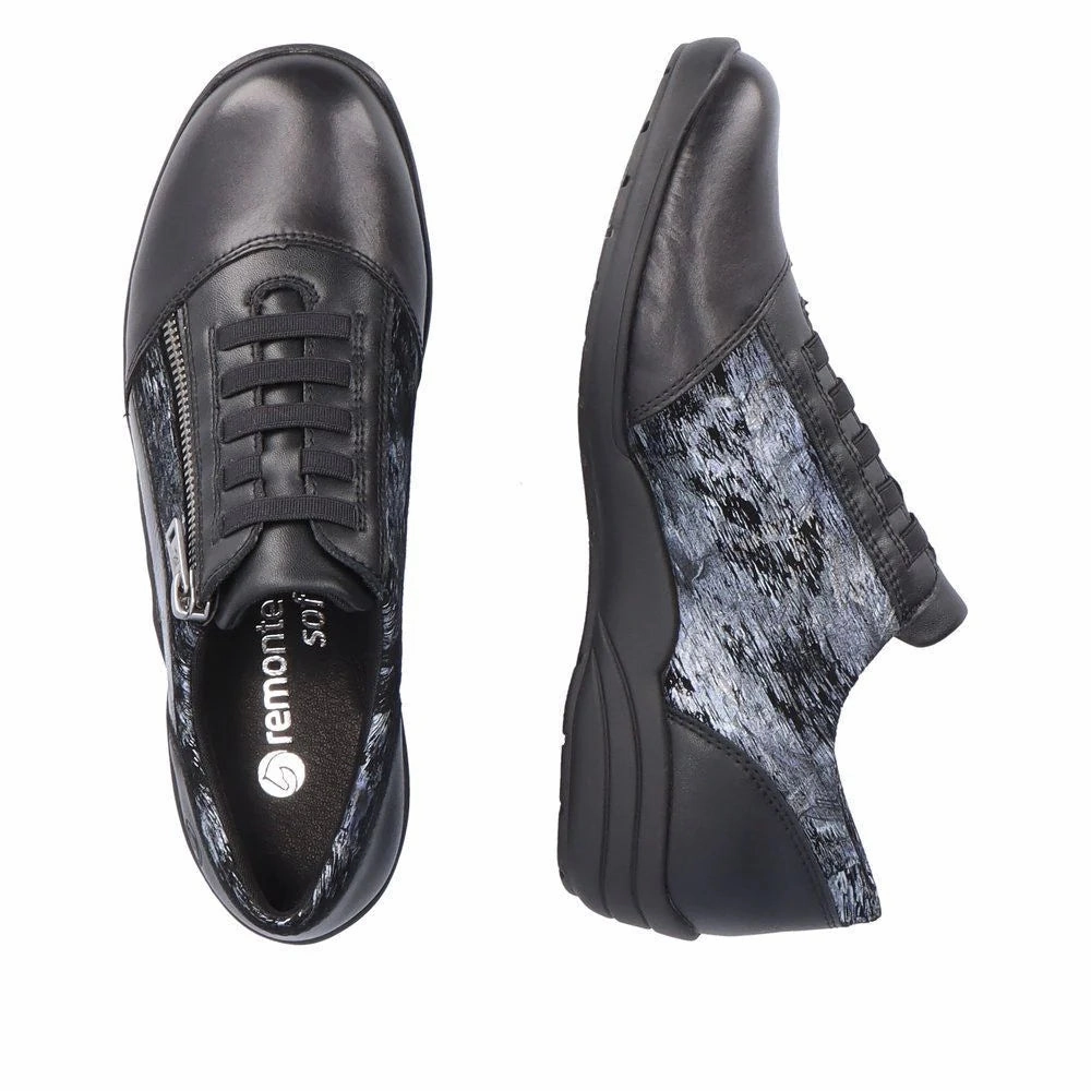 R7679-01 Black Combo Multi Zip Soft Surface