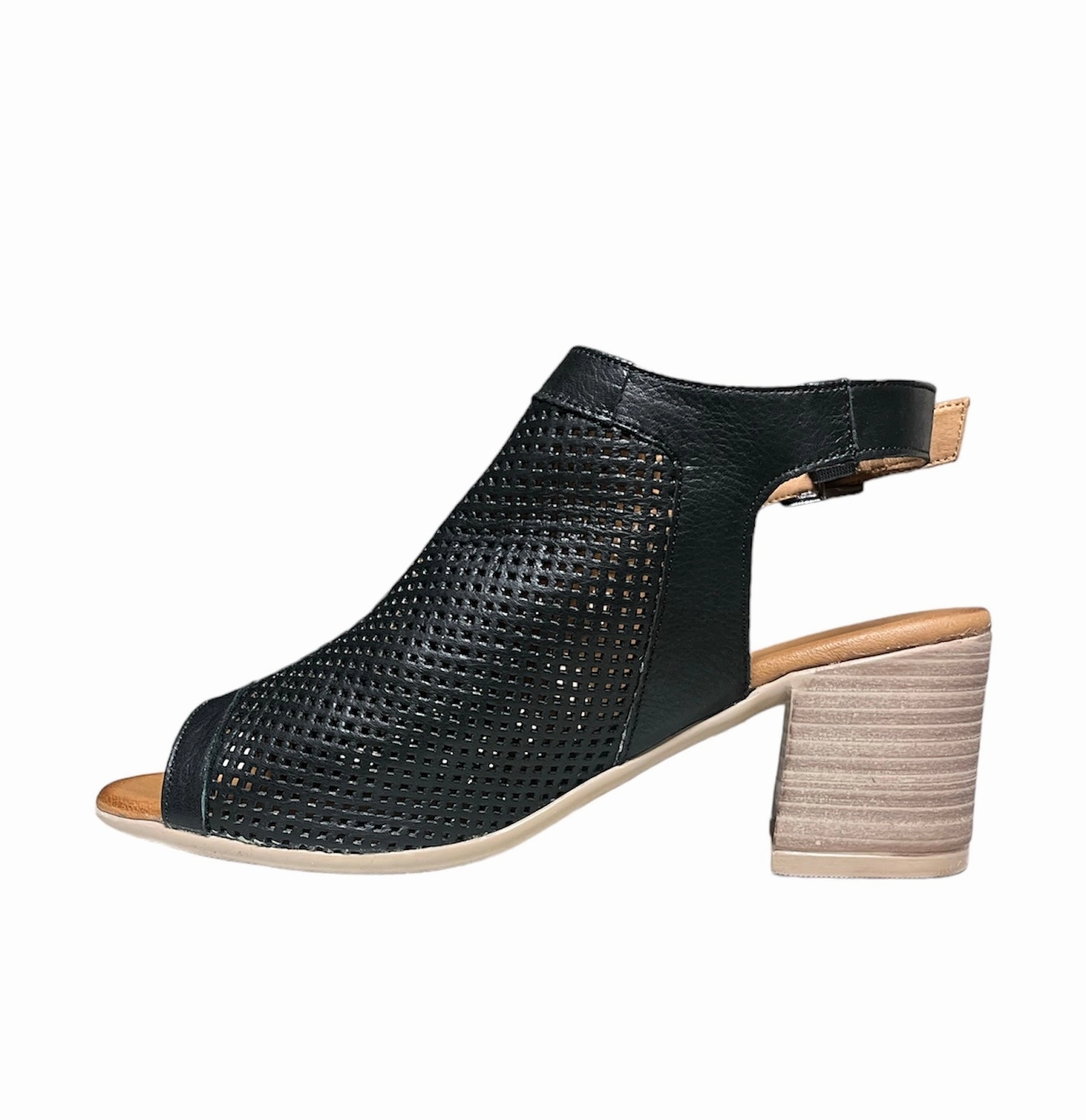 Breath Fresh Sturdy Construction Florence Black Leather