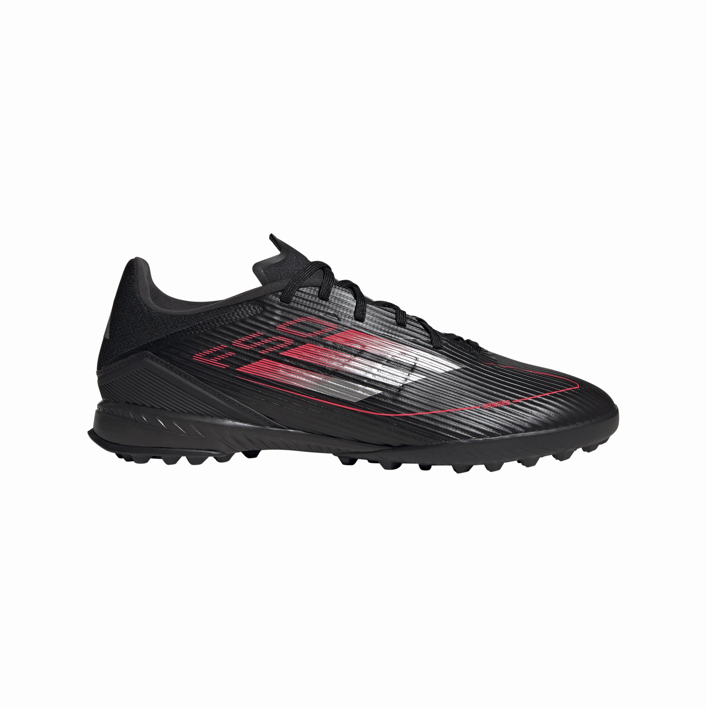 adidas F50 League TF Turf Shoes - core black/iron met/lucid red Sole Response