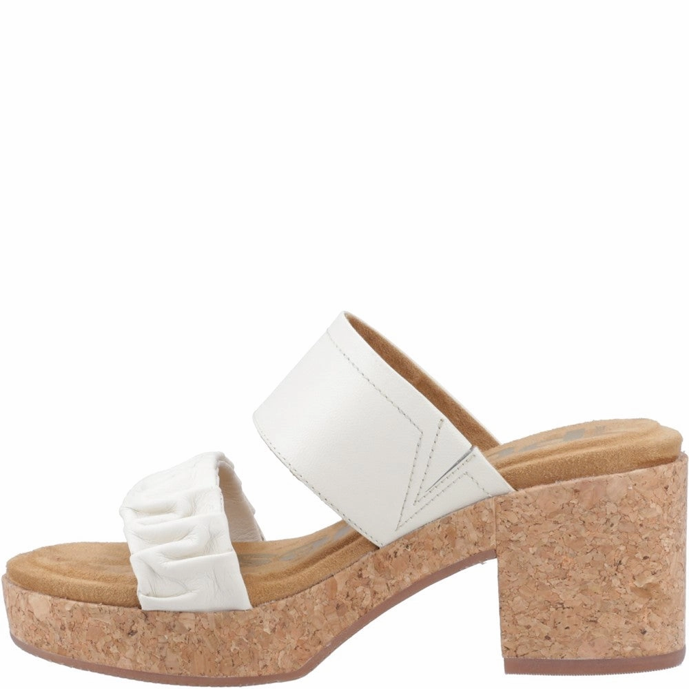 Comfort Ankle Hush Puppies Poppy Ruched Slide