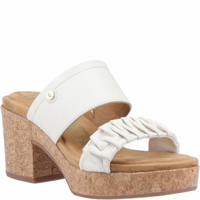 Sustainable Choice Easy Packing Hush Puppies Poppy Ruched Slide