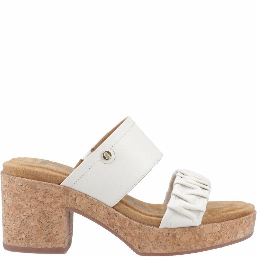 Antibacterial Hush Puppies Poppy Ruched Slide