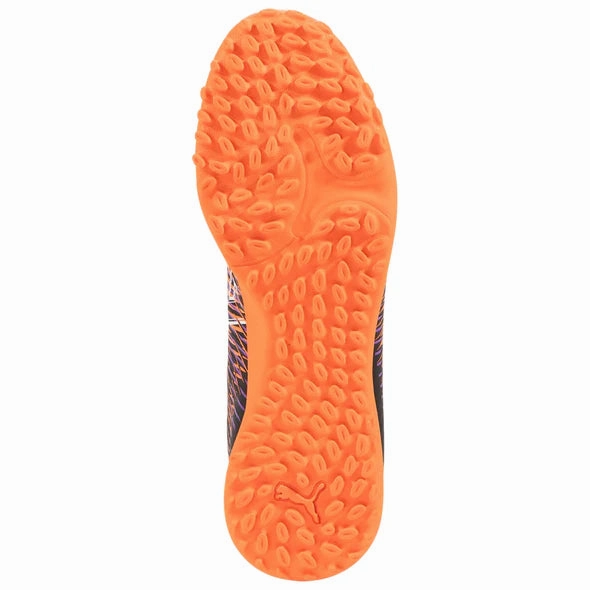 Future 8 Play TT Turf Soccer Shoes Jr - Puma Black-Puma White-Glowing Red Attack Focus