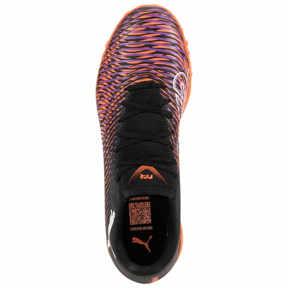 Future 8 Play TT Turf Soccer Shoes Jr - Puma Black-Puma White-Glowing Red Evening Match On Turf