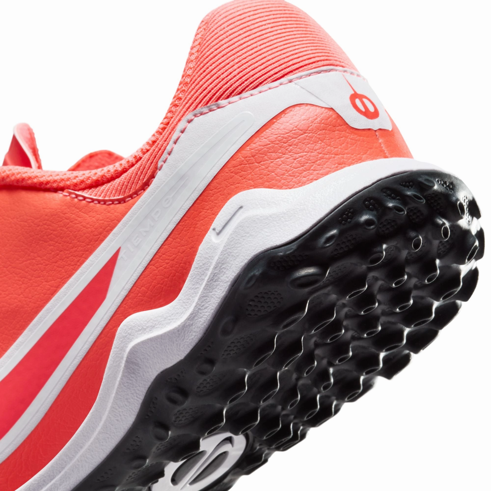 Nike Junior Tiempo Legend 10 Academy TF Turf Soccer Shoes -Hot Lava/White Kinetic Balance Fitness Mode