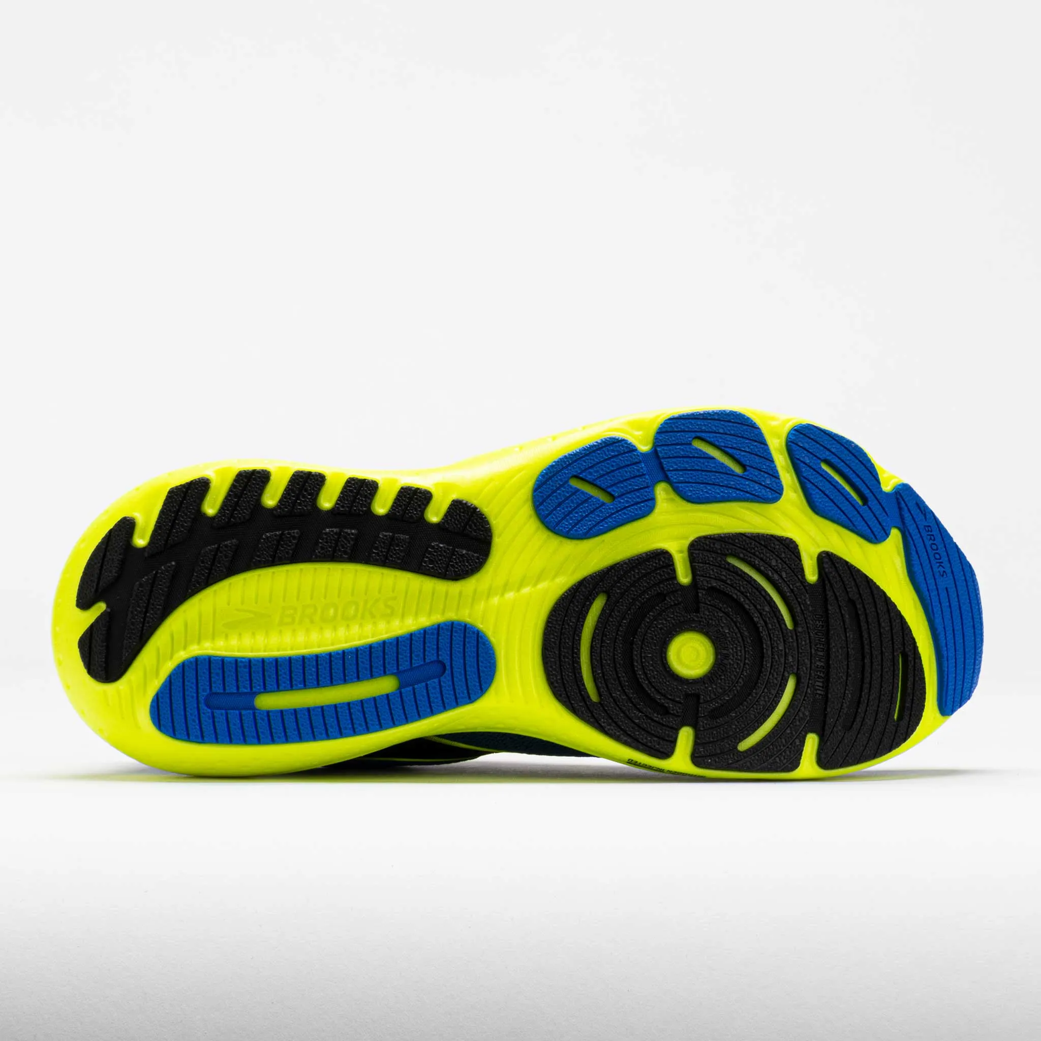 running in a truss bridge area shoes Brooks Glycerin 21 Men's  Blue/Nightlife/Black