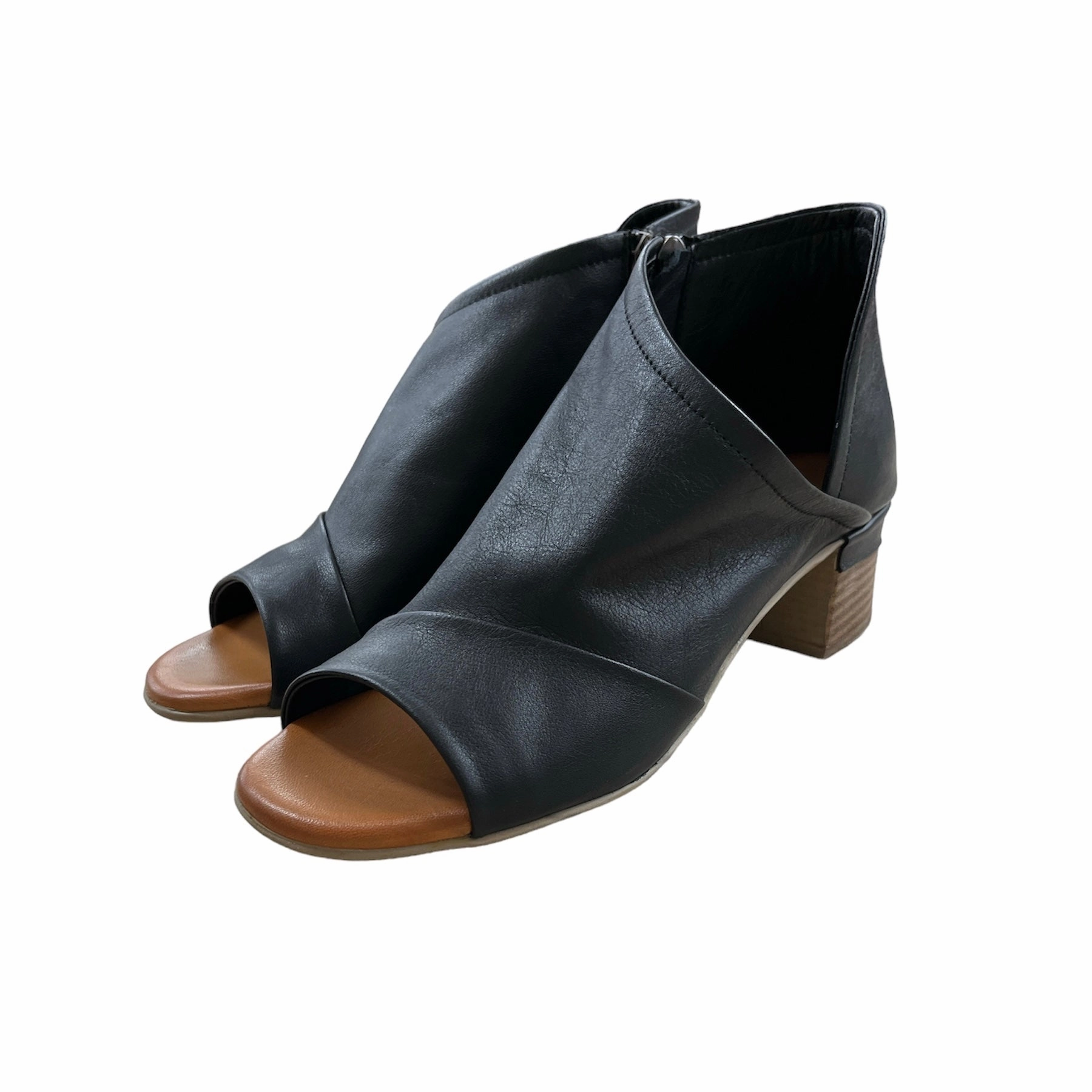 Gia-01 Black Leather Evening Pace Strong Grip