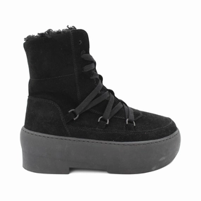 Gia Borghini 'Gia 24' Shearling Boots - Women's 37 Mesh Panel