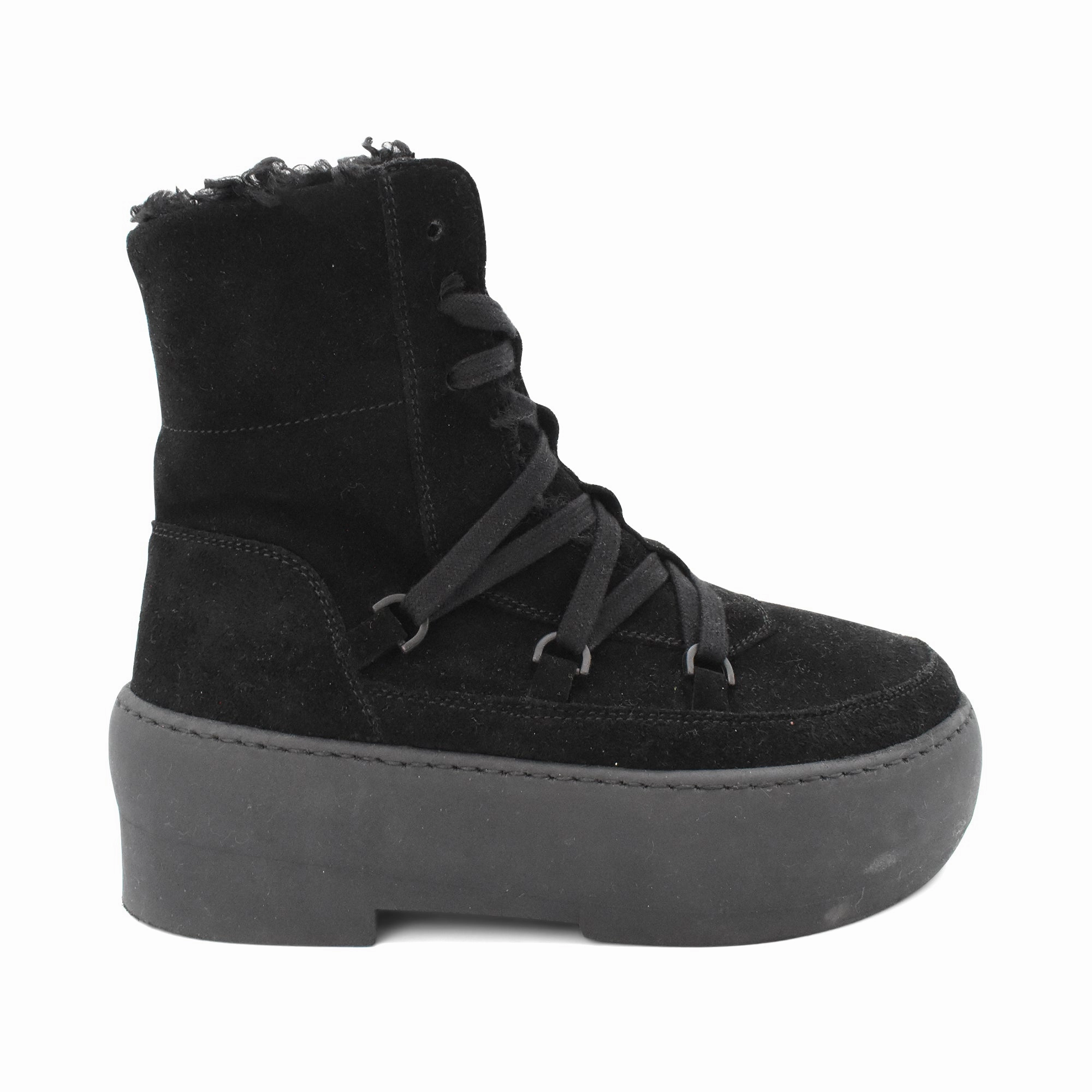 Gia Borghini 'Gia 24' Shearling Boots - Women's 37 Mesh Panel