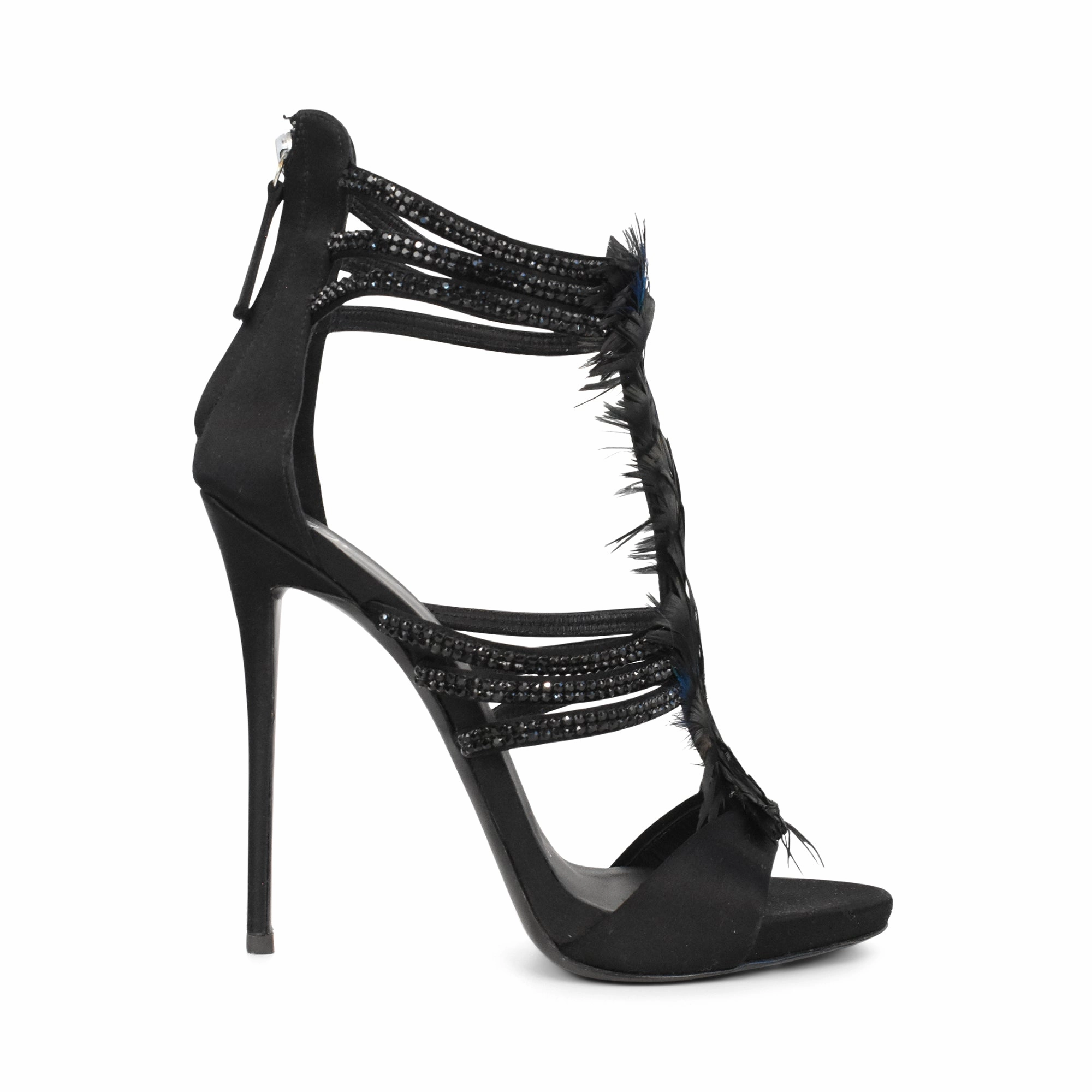 Giuseppe Zanotti 'Madeline Feather' Sandals - Women's 38 Adventure Time Cushioned Straps