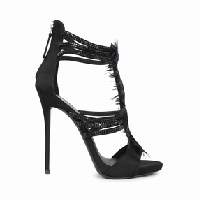 Giuseppe Zanotti 'Madeline Feather' Sandals - Women's 38 Adventure Time Cushioned Straps
