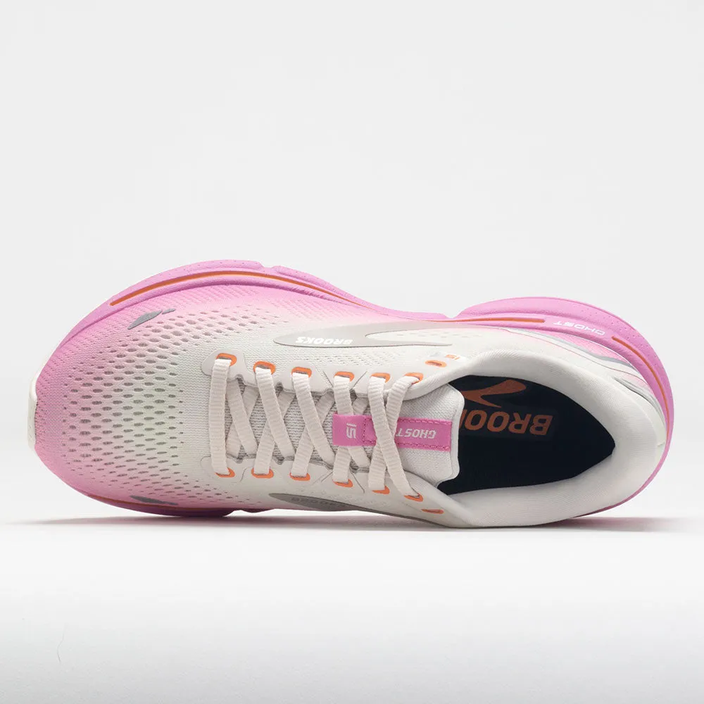 Brooks Ghost 15 Women's  Grey/Coconut/Fuchsia traction - grip shoes Sustainable