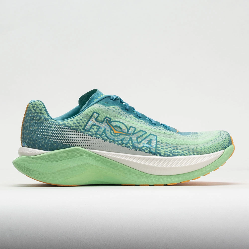 HOKA Mach X Men's  Ocean Mist/Lime Glow Light Footed