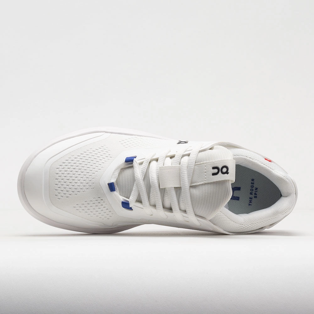 running with a lace - up closure snug fit shoes On The Roger Spin Women's  Undyed White/Indigo