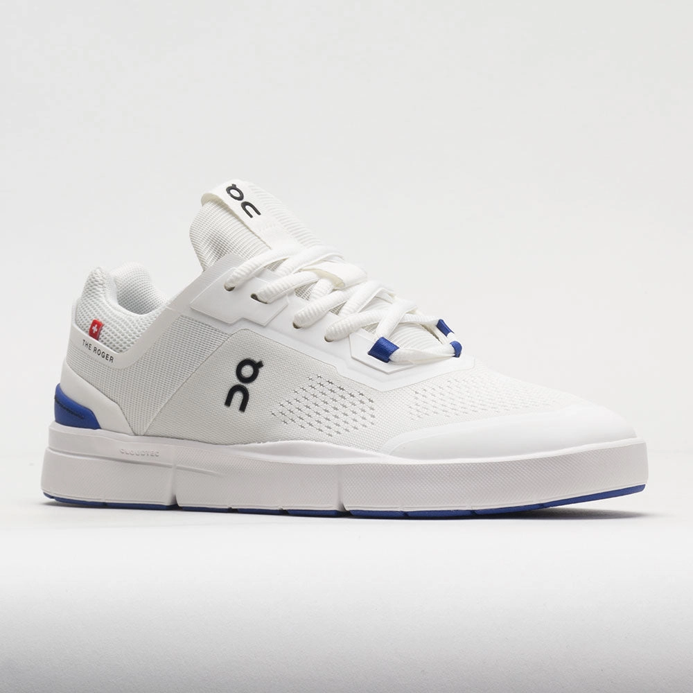 On The Roger Spin Women's  Undyed White/Indigo elite running shoes Vegan