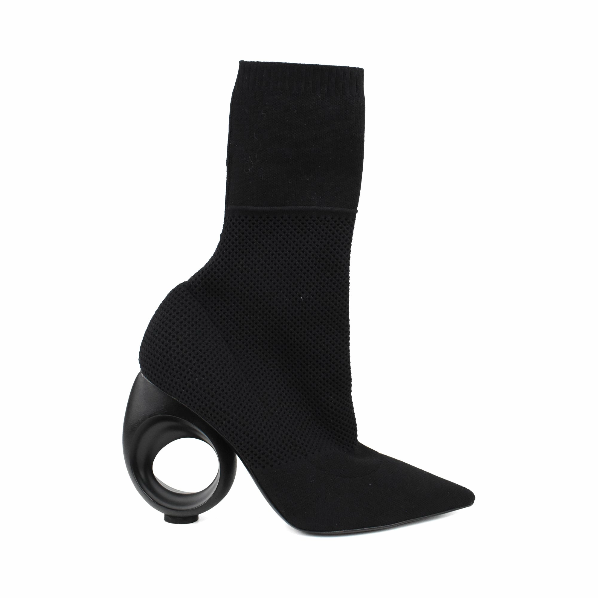 Easy Entry Animal Spot Burberry Stretch-Knit Boots - Women's 40