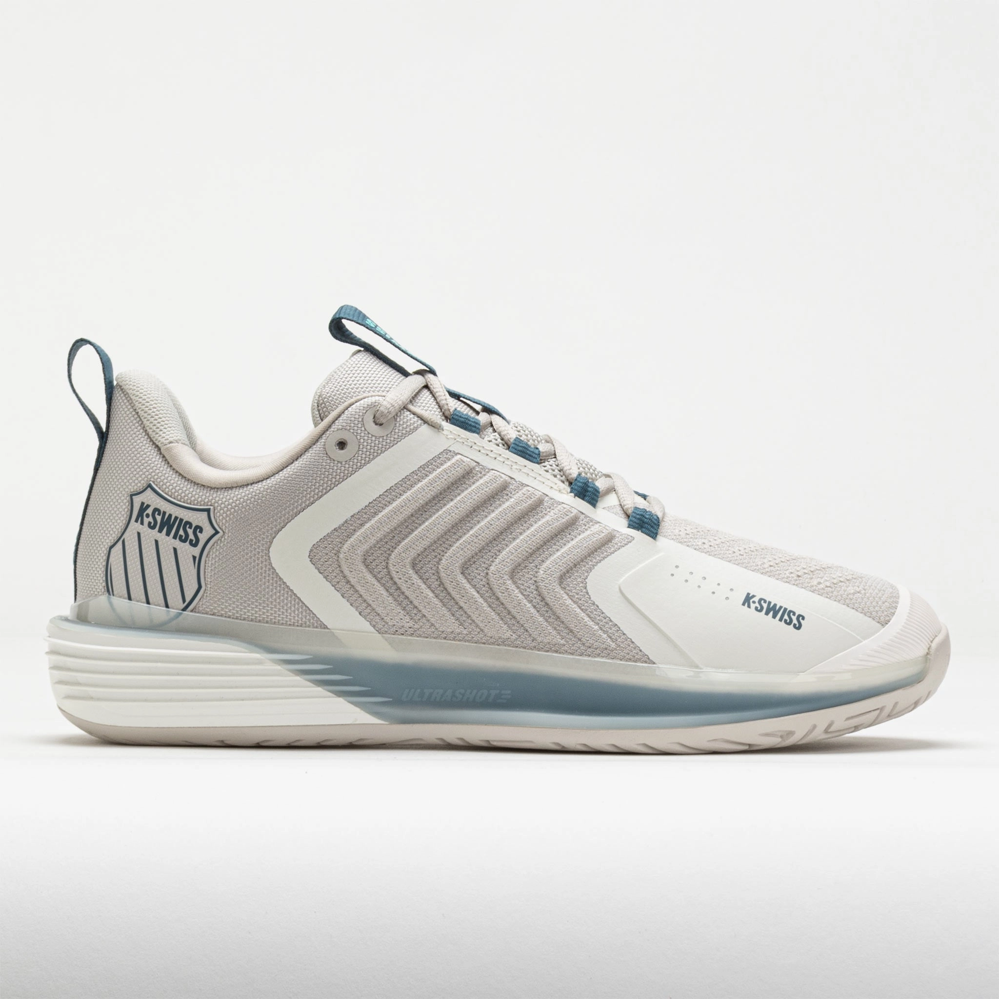 K-Swiss Ultrashot 3 Men's  Star White/Moonstruck/Indian Teal low - arch support shoes low - cut