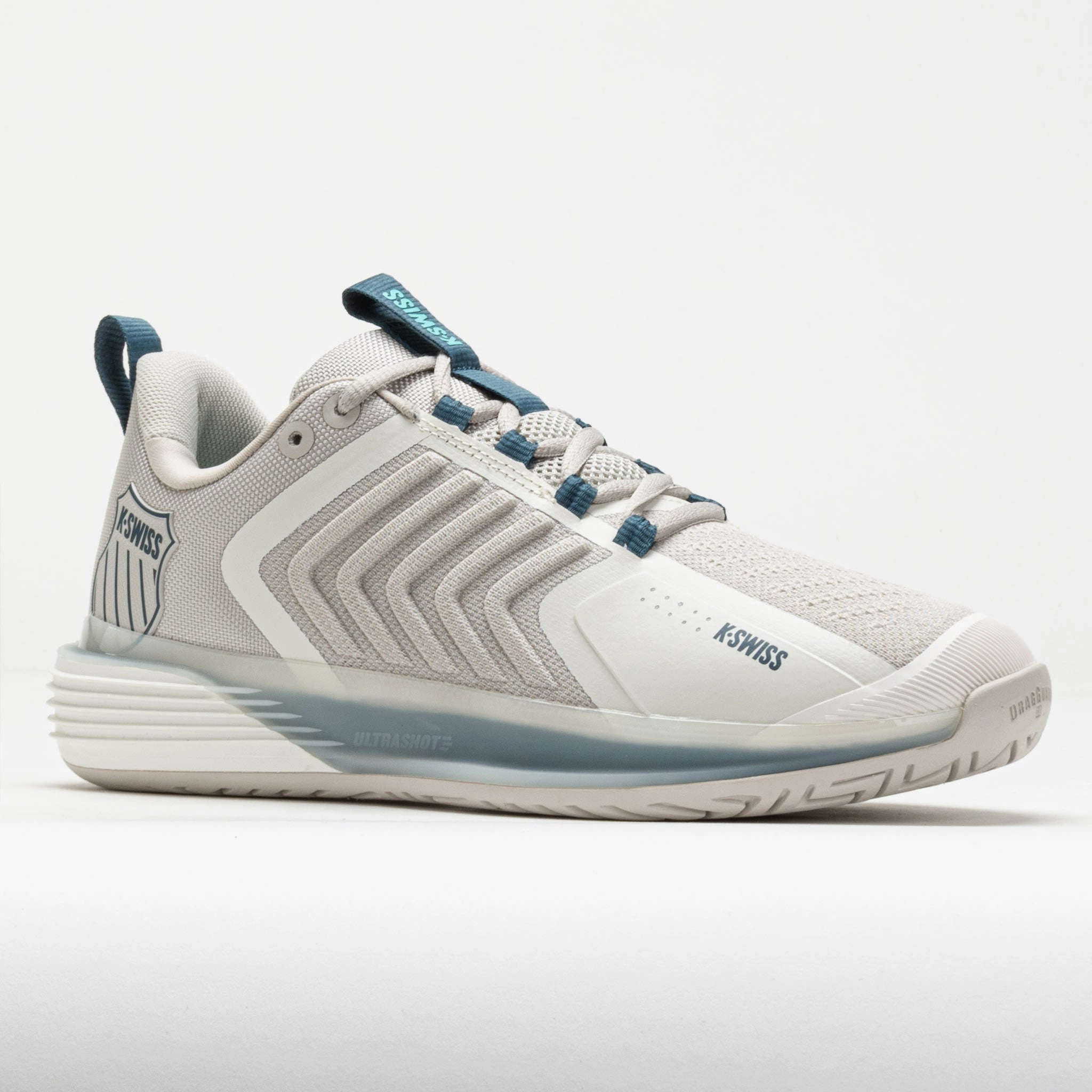 K-Swiss Ultrashot 3 Men's  Star White/Moonstruck/Indian Teal road - friendly outdoor sports lover