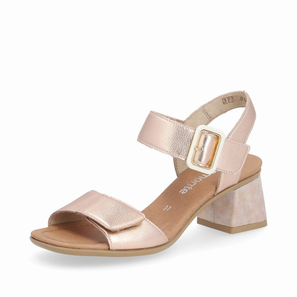 T Strap D1K51-31 Two Strap Heel Copper
