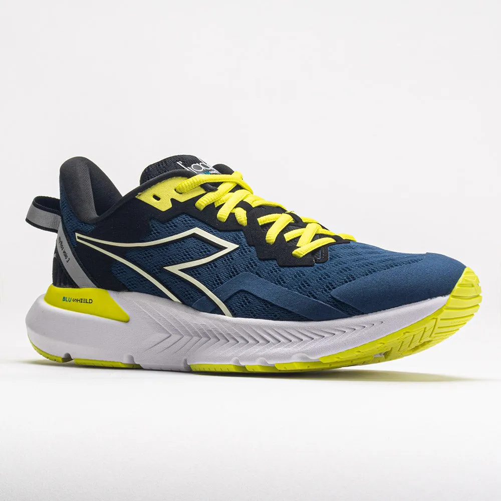 Diadora Mythos Blushield Volo 3 Men's  Blue Opal/White/Evening Primrose Abrasion resistant speed training footwear