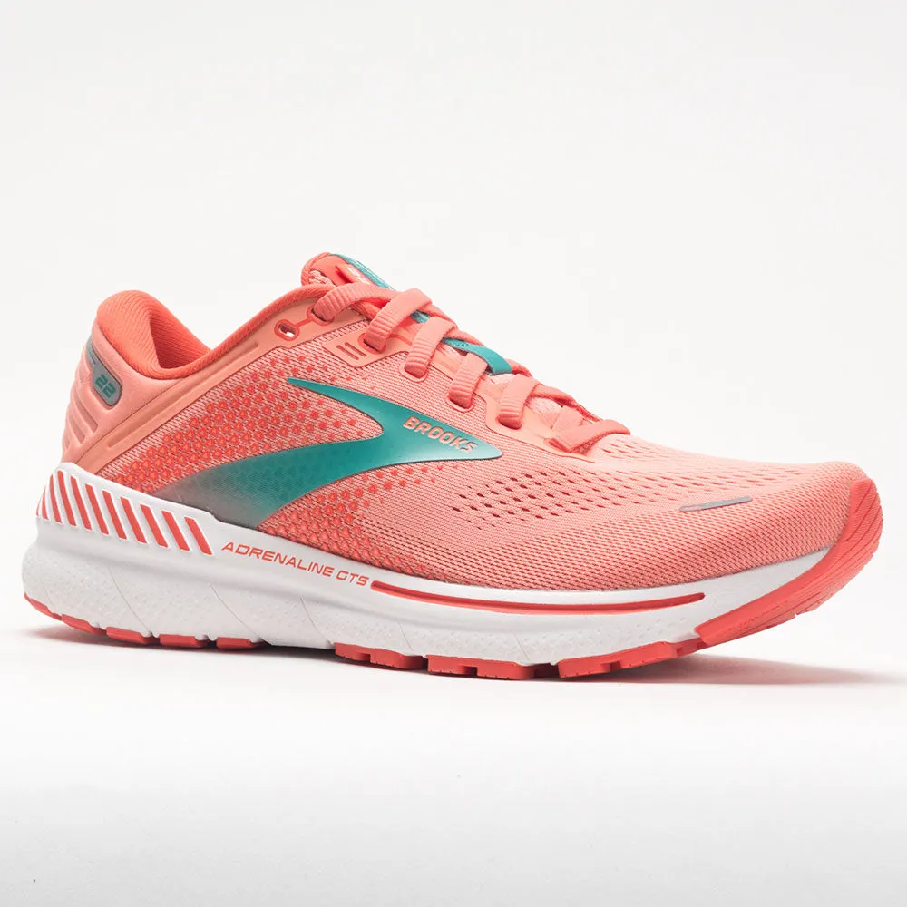 dancing shoes Stair Workout Brooks Adrenaline GTS 22 Women's  Coral/Latigo Bay/White