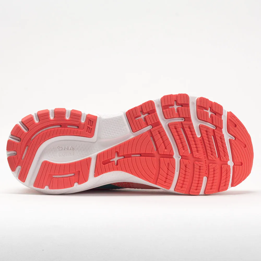 Daily Jogging Brooks Adrenaline GTS 22 Women's  Coral/Latigo Bay/White