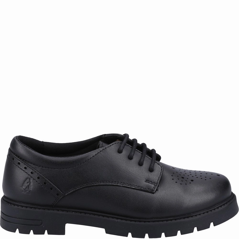 Round Toe Design Hush Puppies Jayne Lace Up Senior School Shoes